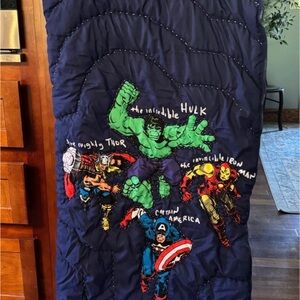 Marvel Superheroes Navy Blue Sleeping Bag